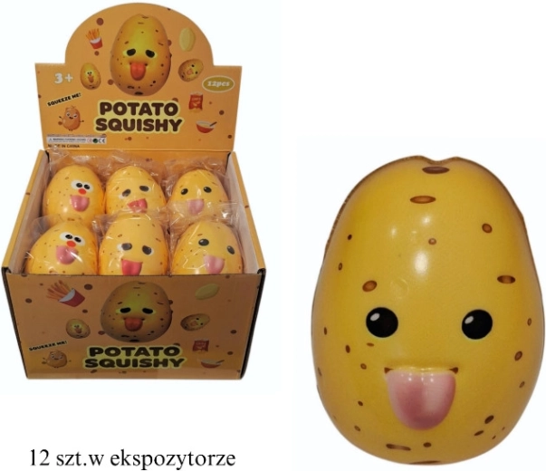 Schuimrubberen knijpbare aardappel