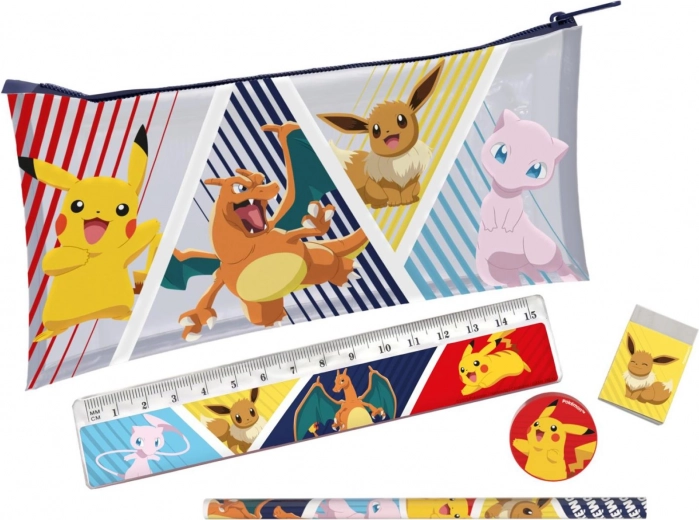 Pokémon etui met accessoires 19 × 11 cm