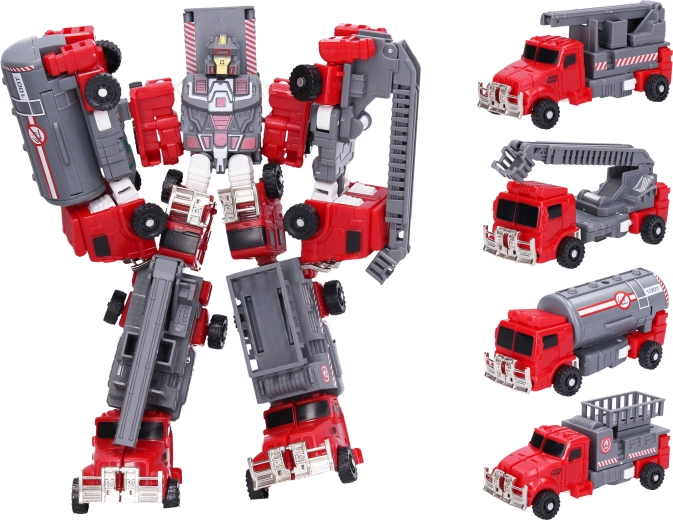Brandweer-autorobot 5-in-1 24 cm