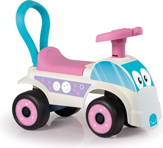 Loopauto voor kinderen wit-roze