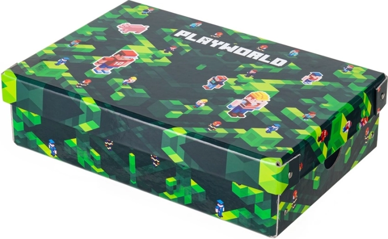 Kleine gelamineerde opbergdoos met deksel PLAYWORLD