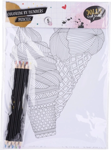 Set kleurplaten A4 met dubbelzijdige kleurpotloden