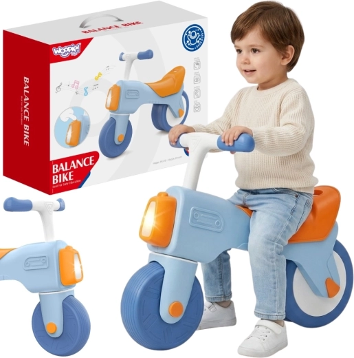 Woopie Huanger loopfiets met licht- en geluidseffecten voor kinderen vanaf 18 maanden