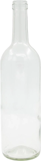 Glazen wijnfles 750 ml wit