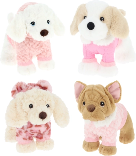 Keel toys pluchen hondje in outfit 18 cm (4 varianten)