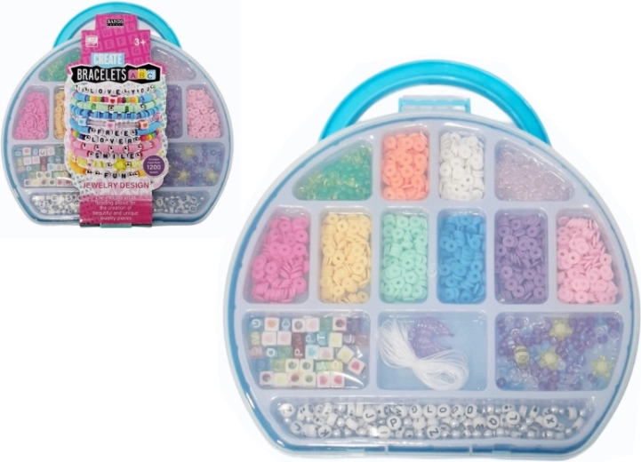Set kralen met accessoires voor het maken van sieraden