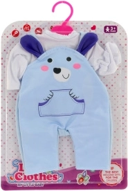 Kleding voor pop 36–46 cm – babypakje en T‑shirt