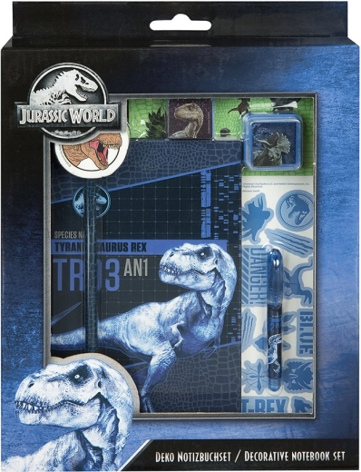 Creatieve set met notitieboekjes met JURASSIC WORLD thema