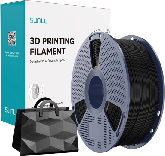 Sunlu TPU Silk filament zwart 1,75 mm 1 kg
