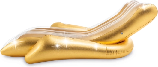 Opblaasbare ligstoel met glitters