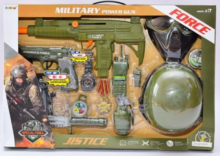 Militaire set met helm
