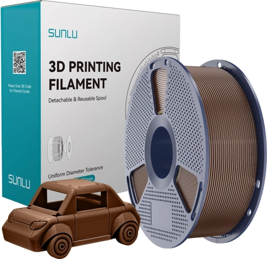 Sunlu PETG-filament koffiebruin