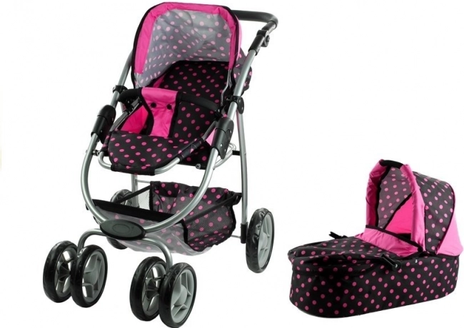 Poppenwagen Alice 2-in-1 met wieg en sportzitje