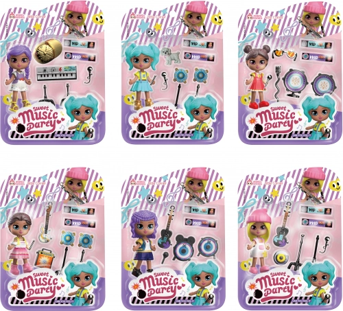 Pop met Muziekinstrumenten 9 cm