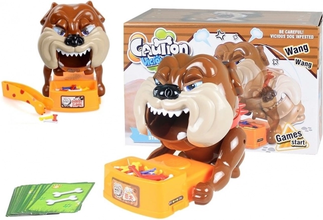 Bulldog Bruin Batterij Slechte Hond Arcade Spel