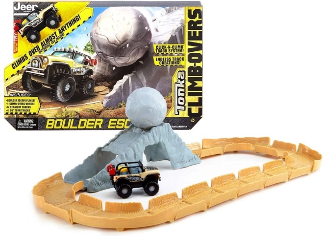 Baan set TONKA BOULDER ESCAPE met terreinwagentje