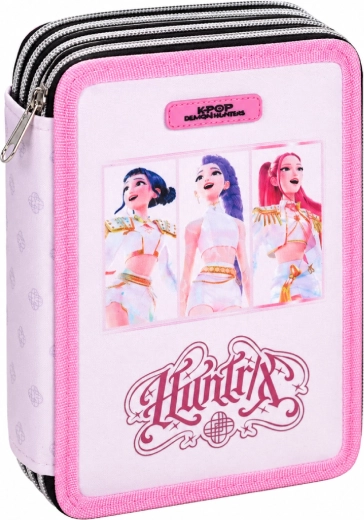 Drielaags schooletui KPop Demon Hunters Huntrix – volledig uitgerust - 1 stuk