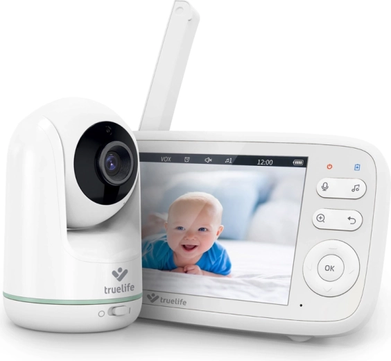 TrueLife videobabyfoon 360° NannyCam R5 met 5" display en HD‑camera