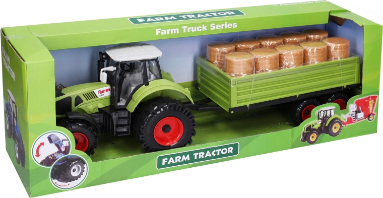 Tractor met aanhangwagen 47 cm