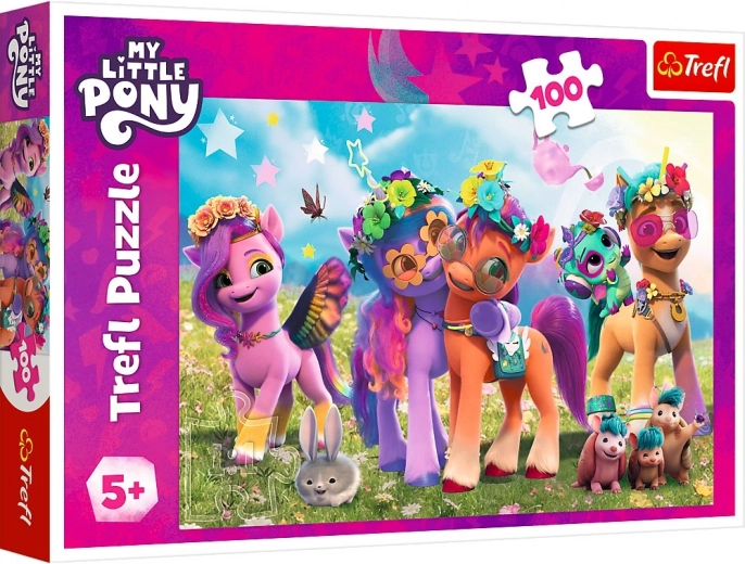 Puzzle Trefl My Little Pony Vrolijke pony’s 100 stukjes