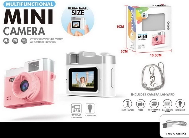 Mini-camera voor kinderen met USB-opladen
