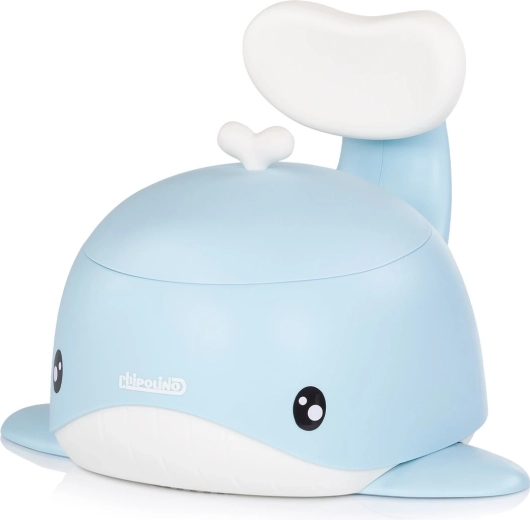 Chipolino kinderpotje met rugleuning walvis blauw