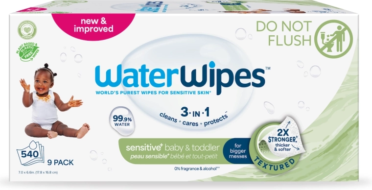 WaterWipes vochtige doekjes Baby & Toddler 3-in-1 9×60 stuks (540 stuks)