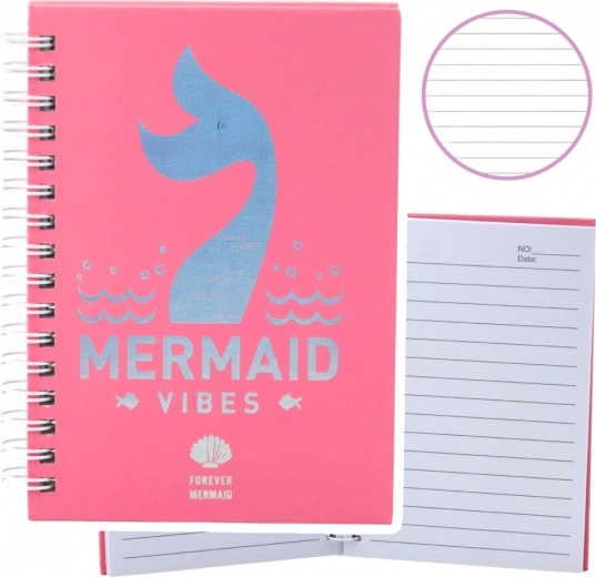 Notitieboekje met holografisch motief roze formaat A6 80 vellen