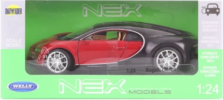 Bugatti Chiron model 1:24 metaal en kunststof