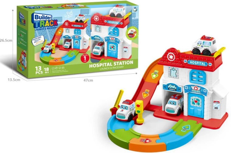 Kid Cars ziekenhuis met reddingsvoertuigen voor jonge kinderen
