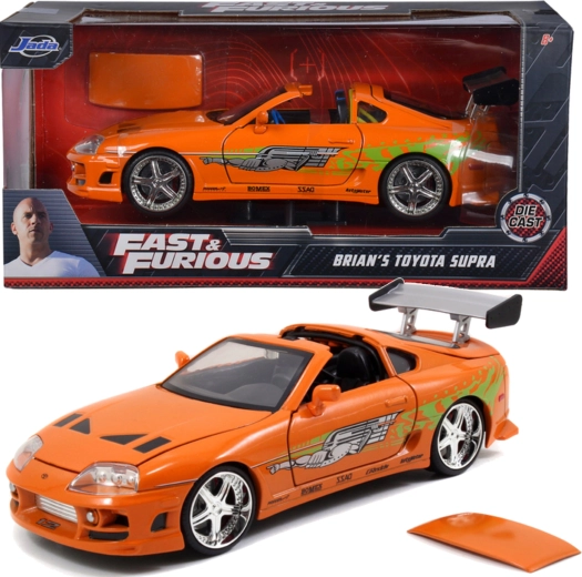 Toyota Supra Fast & Furious metalen model 19 cm