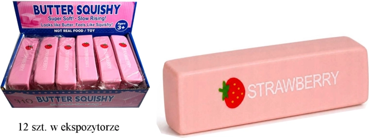 Antistress knijpfiguur boter roze