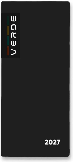 Maandplanner in PVC-omslag 2027 zwart