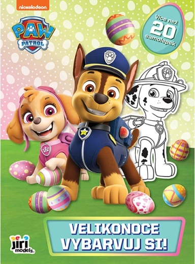 Kleur mee! Paw Patrol – paas kleurplaten met stickers