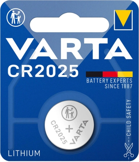 Lithium knoopcelbatterij CR2025 Varta