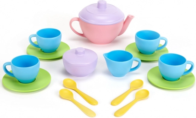 Green Toys roze theeservies 17-delig