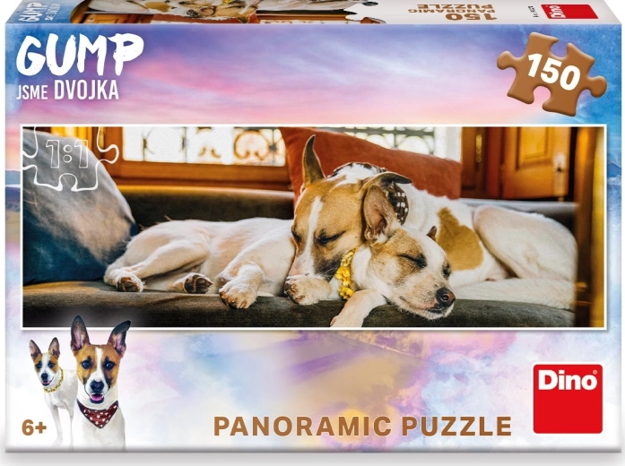 Panoramische puzzel Gump op de bank 150 stukjes