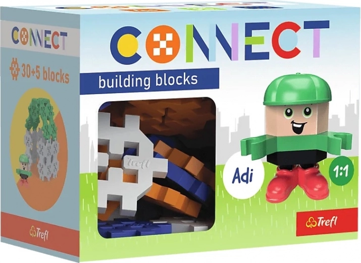 Bouwset Connect Pocket Boy Adi – creatieve blokjes voor kinderen
