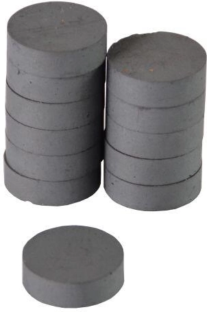 Magneten 16 mm zwart, set van 12 stuks