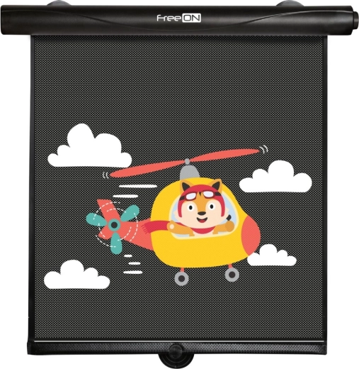 FreeON oprolbaar zonnescherm voor in de auto Foxy - 2 stuks