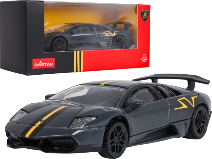 Metalen model Lamborghini Murciélago LP 670-4 SV Superveloce 1:43 grijs RASTAR