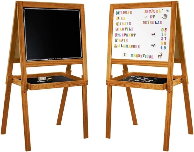 Jeujura houten multifunctioneel dubbelzijdig bord Deyrolle 58 × 45 cm
