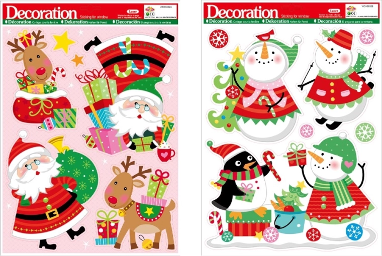Kerst raamstickers