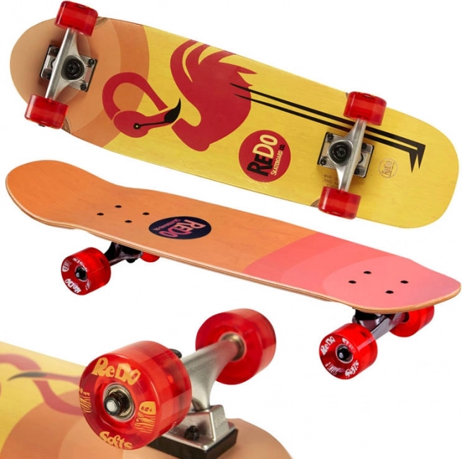 Houten skateboard deck ReDo Flamingo