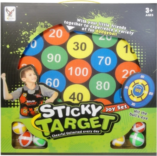 Kinderspel darts met ballen met klittenband