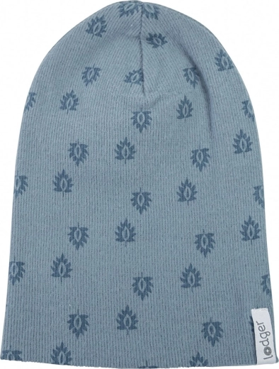 Lodger katoenen muts Beanie Print Rib Ocean 1–2 jaar