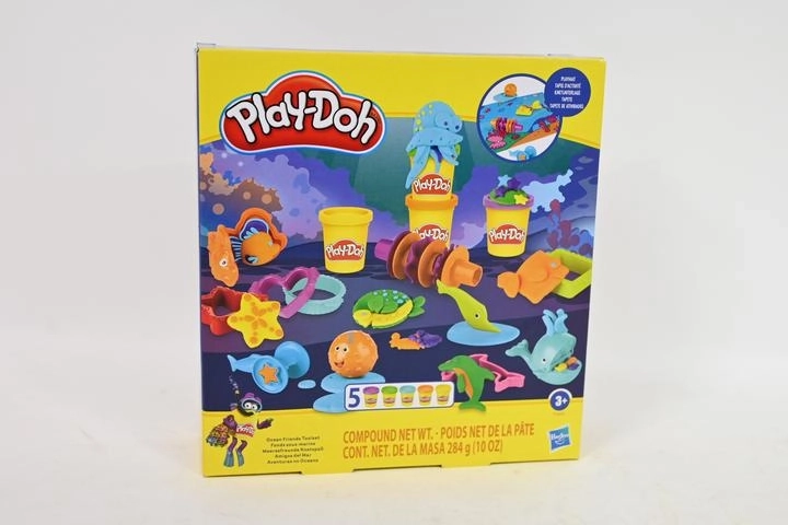 Play-Doh oceaanset boetseerklei met 5 potjes en accessoires