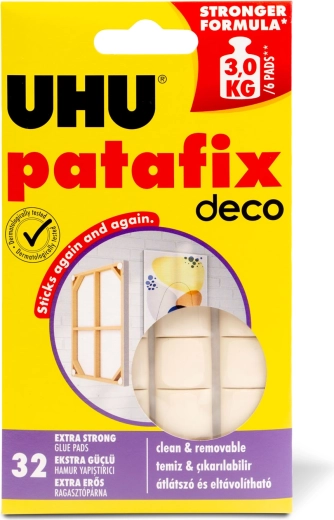Patafix Homedeco witte kneedgum, 32 stuks