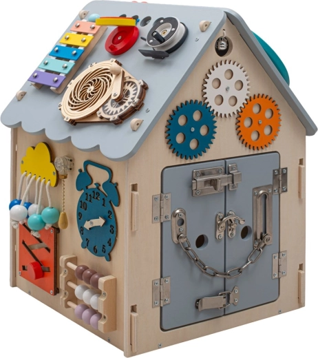 Montessori activiteitenbord beertje met LED-lampjes Baby Mix