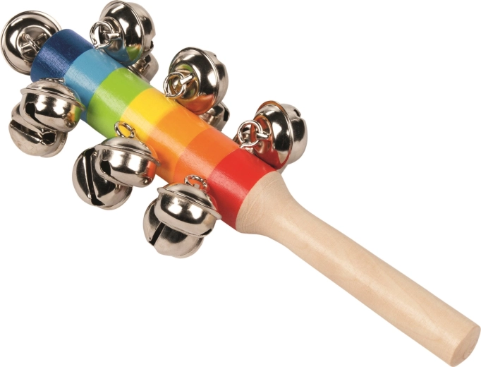 Goki regenboog-belletjes met handvat